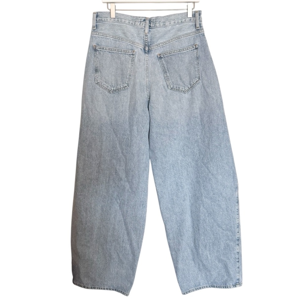 Agolde Light Wash Wide Leg Jeans - Picture 9 of 14
